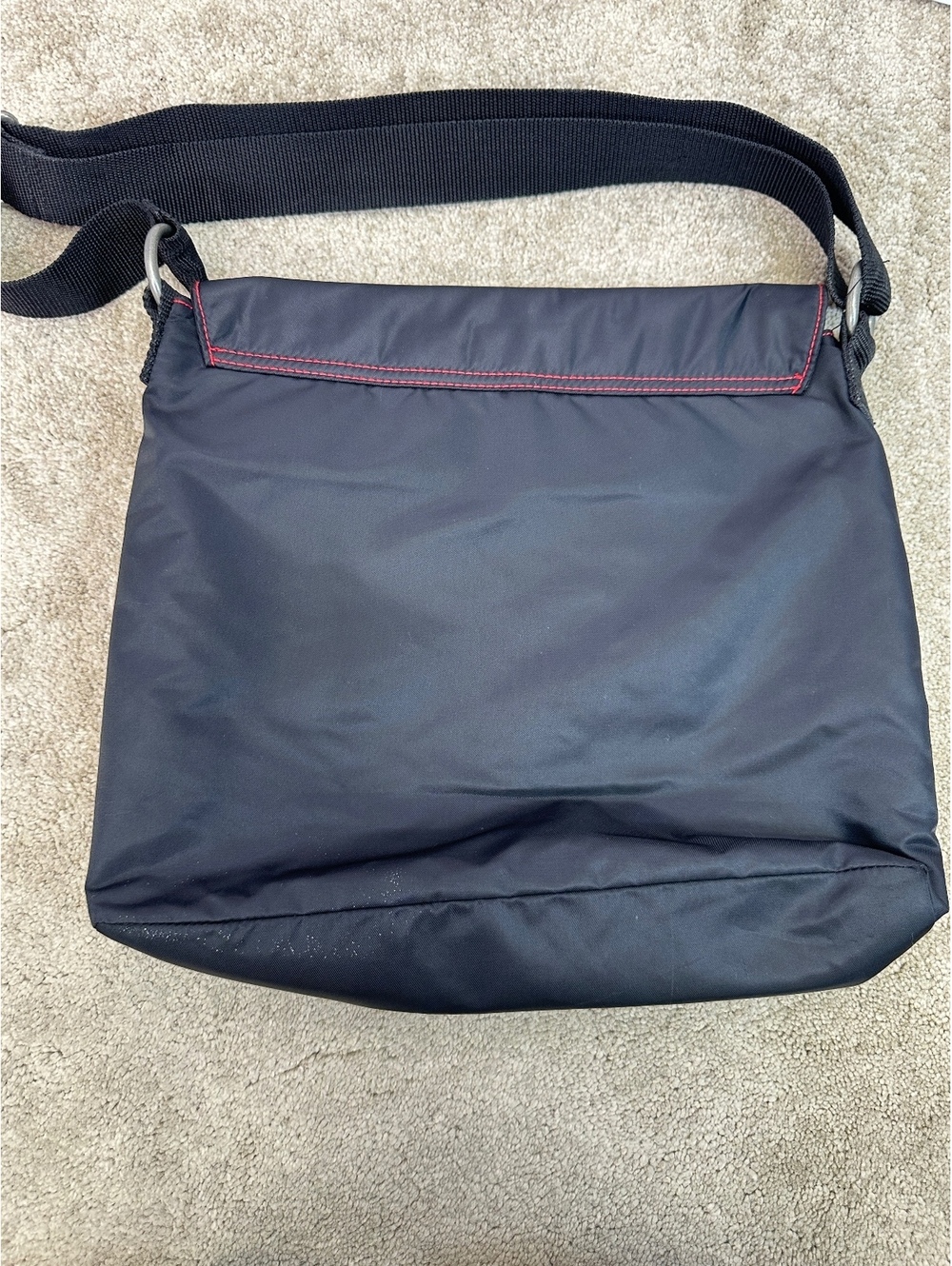 Polo Ralph Lauren Rhinestone Bling Nylon Messenger Bag Adjustable Strap Vintage - Picture 6 of 7
